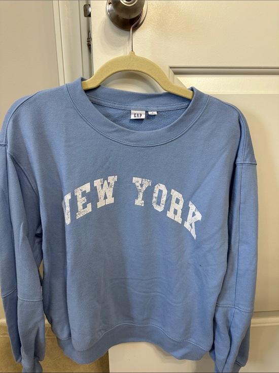GAP Tops - GAP Pale Blue New York Arch Sweatshirt